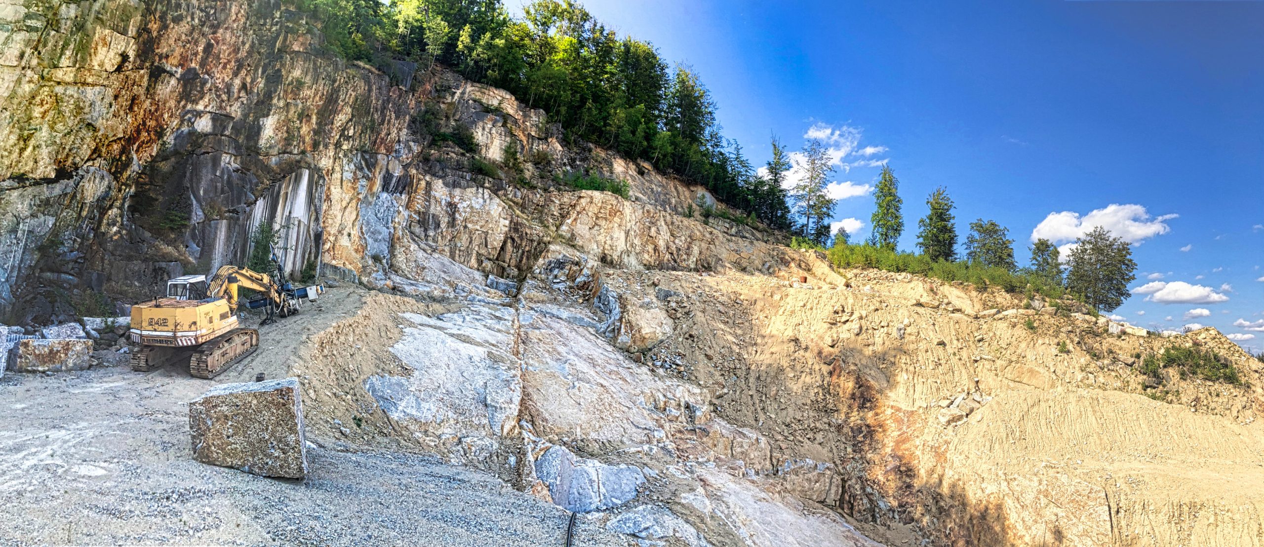 Steinbruch an der Kösseine im Fichtelgebirge